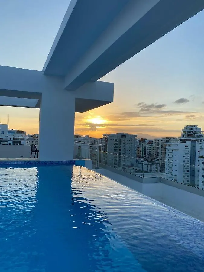 شقة Luxury 2Bedr, 2 Balcony Pool, Gym, Downtown سانتو دومينجو 0*,  جمهورية الدومينيكان